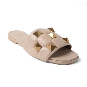 ROCKSTUD NUDE FLATS