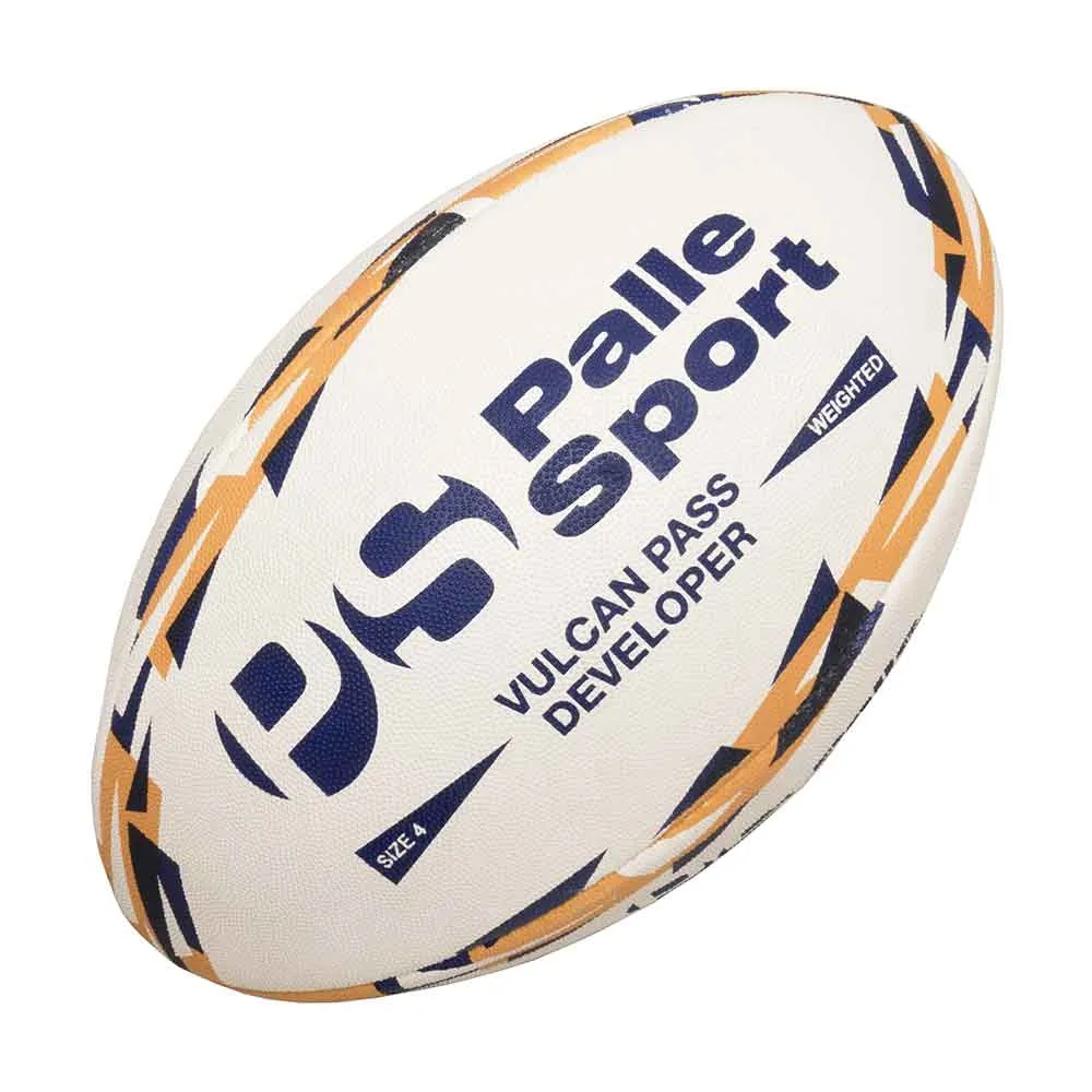 Rugby - Vulcan Unisex’s Pass Developer Ball - Available in Sizes: 5 & 4