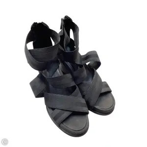 Sandals Heels Wedge By Sorel In Black, Size: 8
