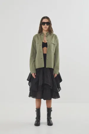 Sharmaine Multilayer Skirt Black