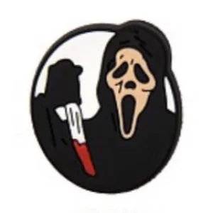 SHOE CHARMS - CIRCLE SCREAM GHOSTFACE