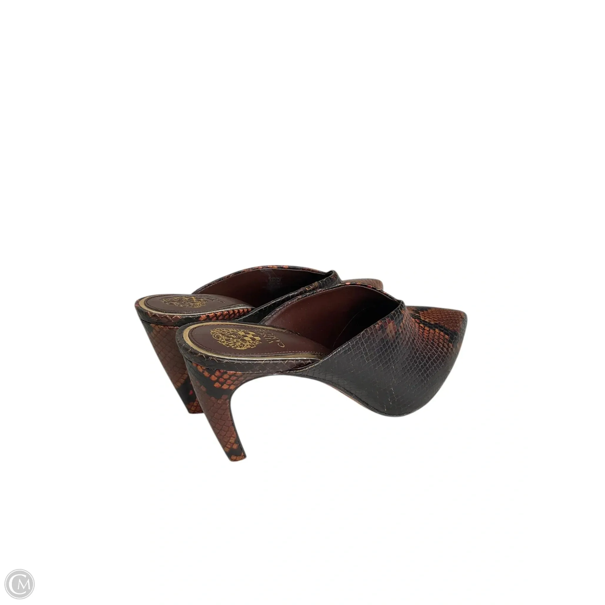 Shoes Heels Kitten By Vince Camuto In Snakeskin Print, Size: 8