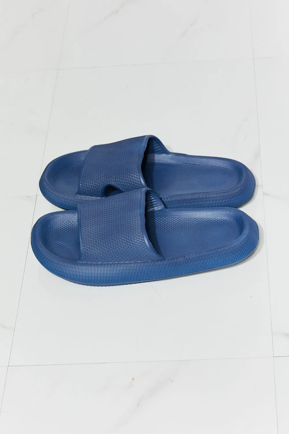 Slide-on Arms Around Me Open Toe - Navy