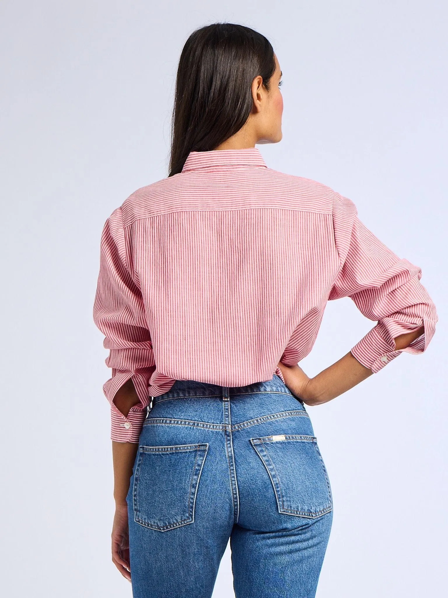 Sofia Top in Tango Stripe