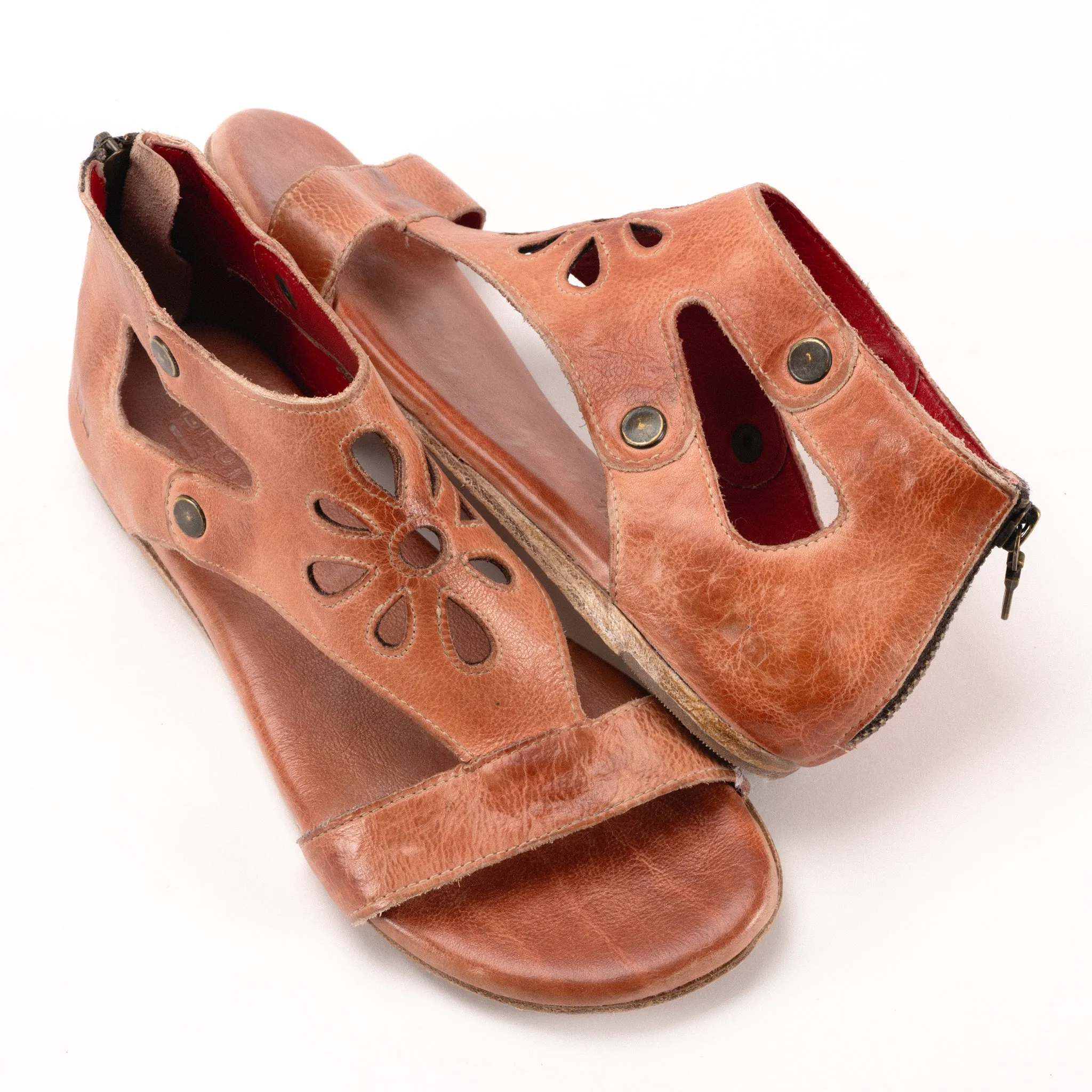 SOTO CUTOUT - BLUSH - LEATHER