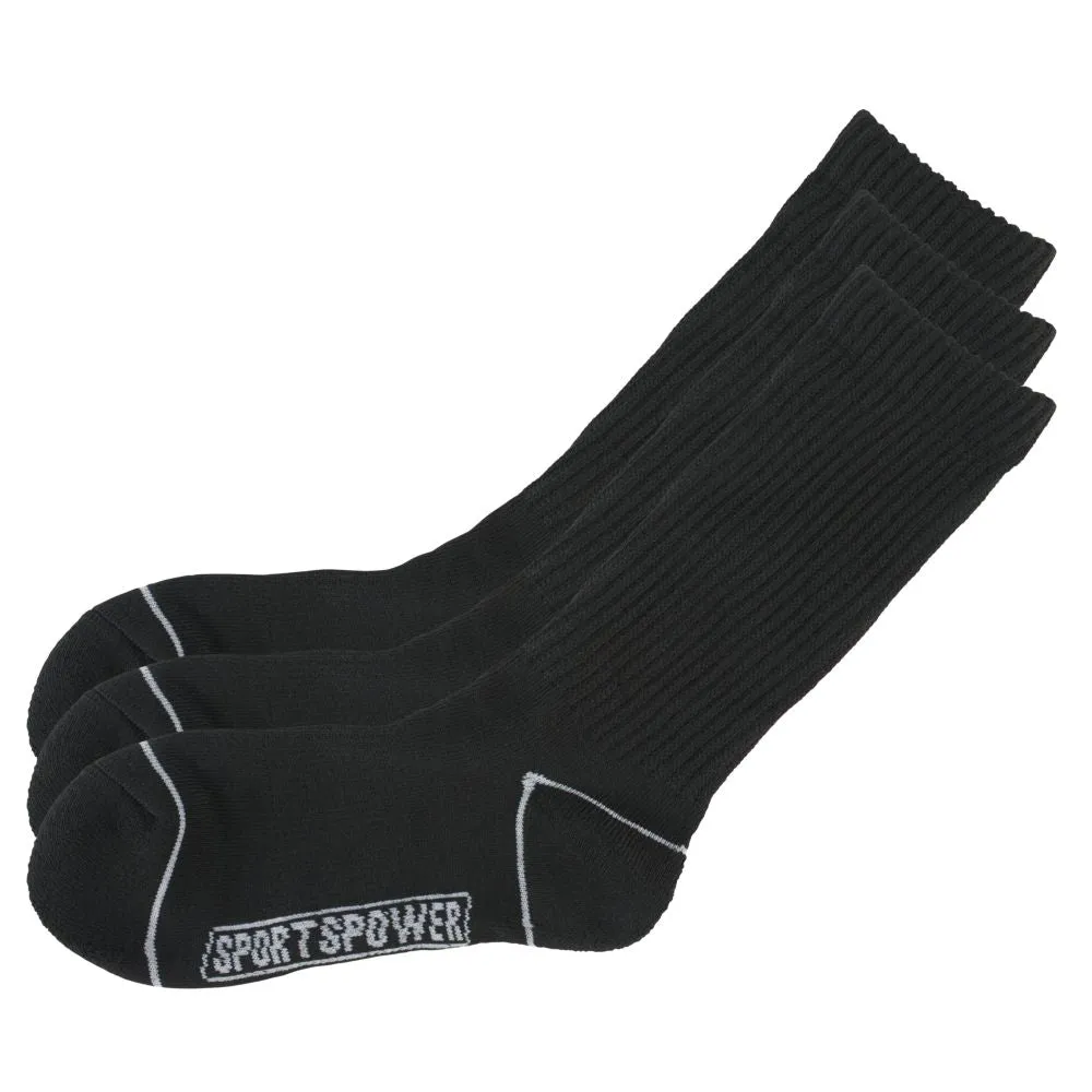 SportsPower Crew Cut Socks - 3 Pack