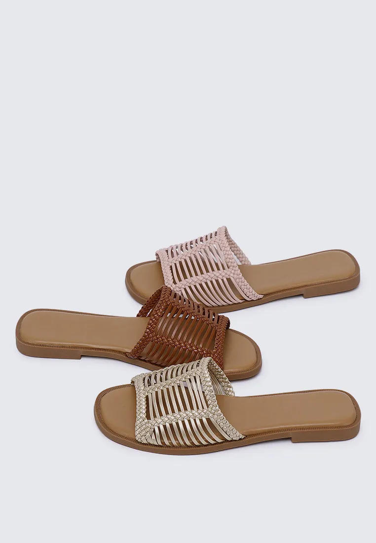 Spring Comfy Sandals In Brown