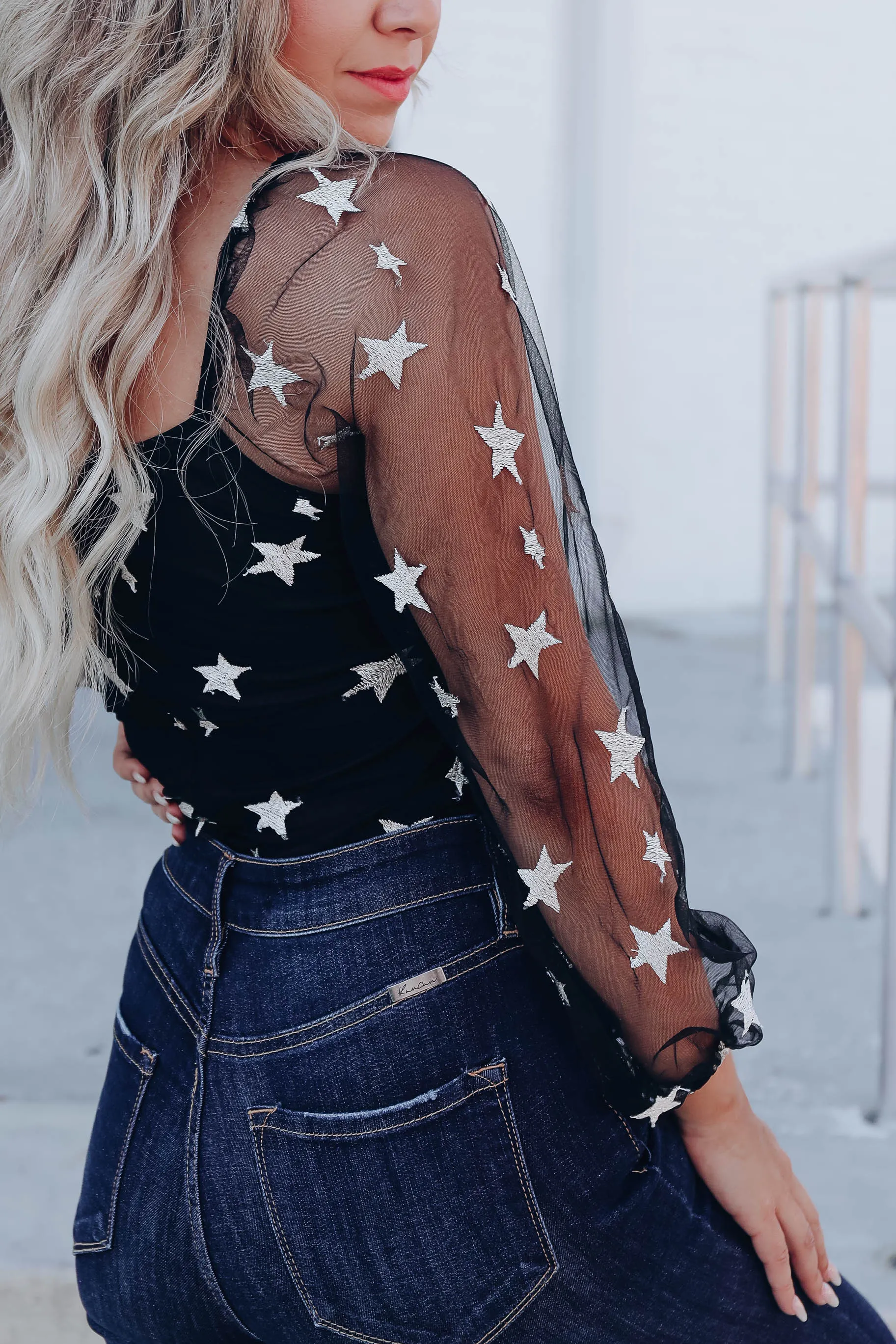 Stars in My Eyes Bodysuit - Black