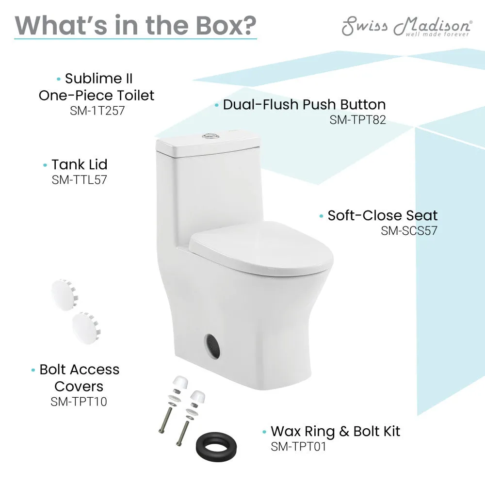 Sublime II One-Piece Round Toilet Dual-Flush 1.1/1.6 gpf