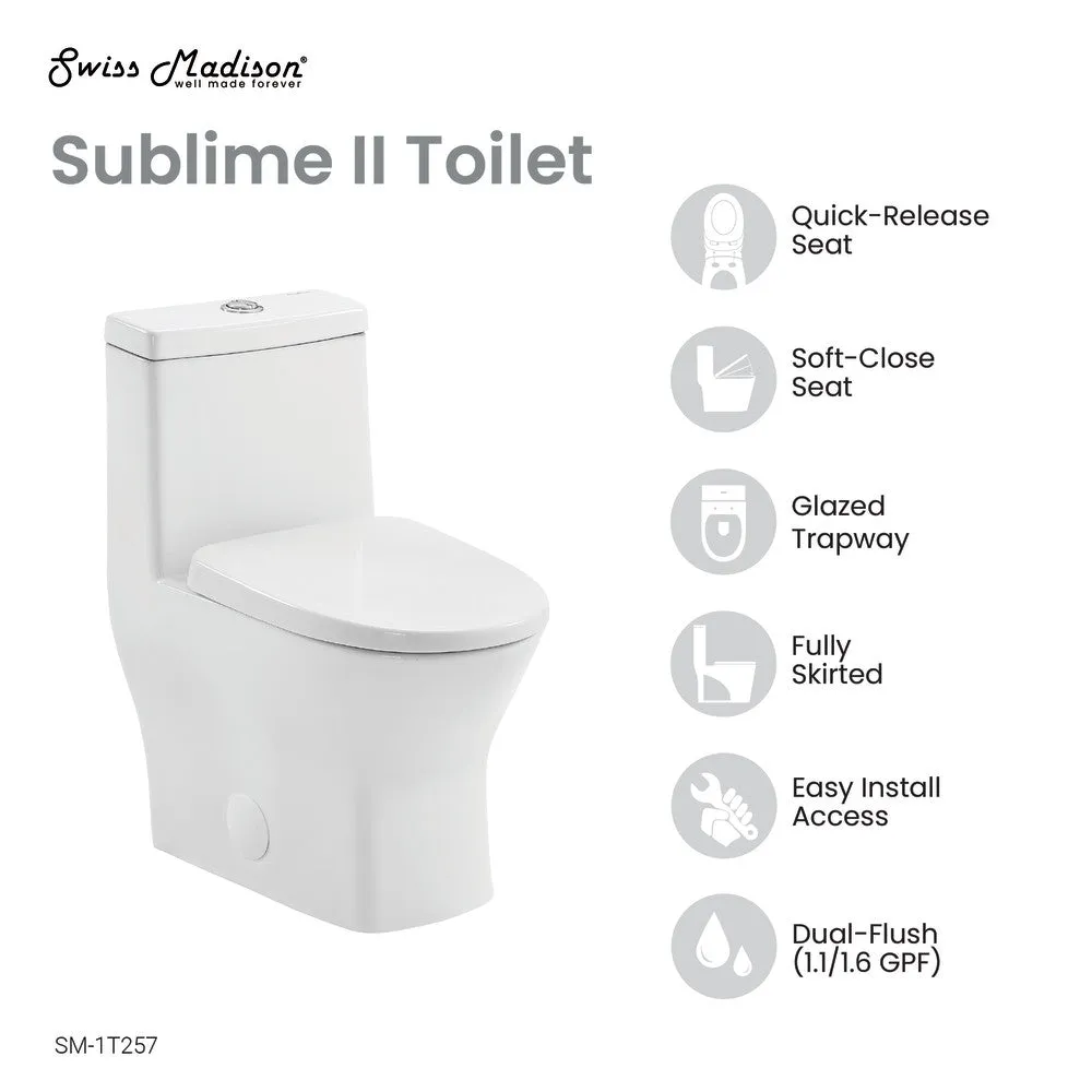 Sublime II One-Piece Round Toilet Dual-Flush 1.1/1.6 gpf