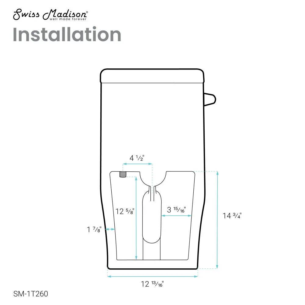 Sublime II One-Piece Round Toilet Side Flush 1.28 GPF