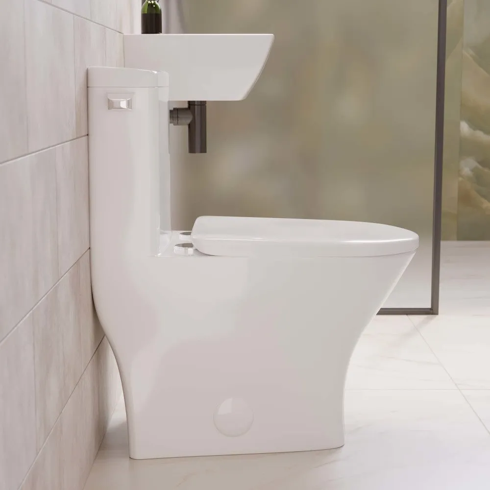 Sublime II One-Piece Round Toilet Side Flush 1.28 GPF