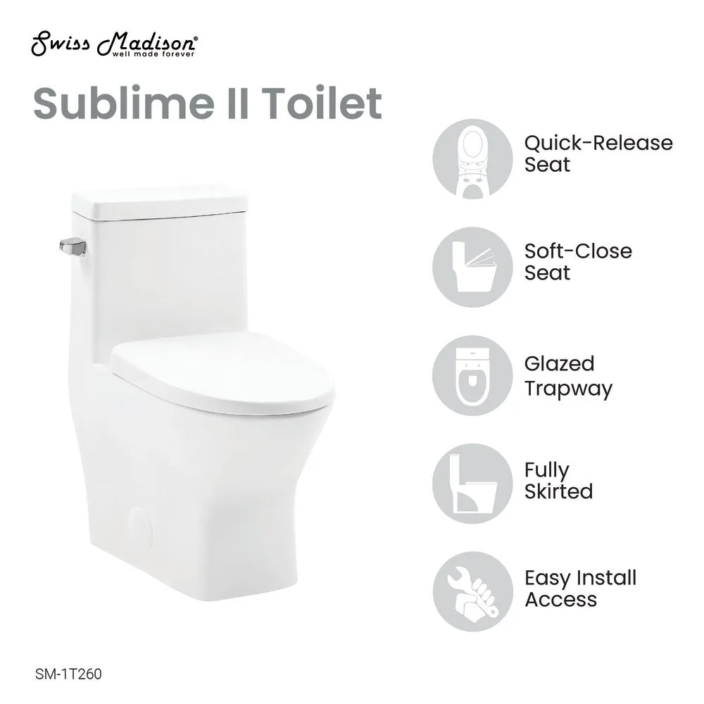 Sublime II One-Piece Round Toilet Side Flush 1.28 GPF