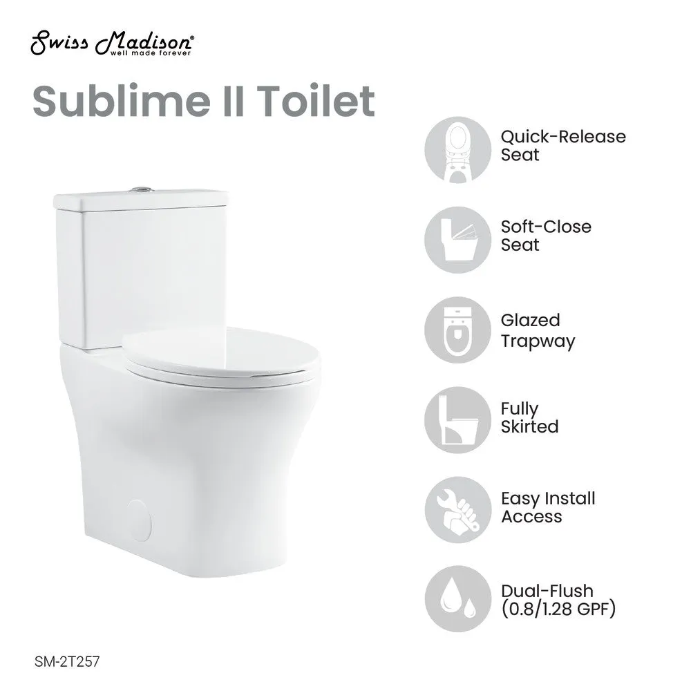 Sublime II Two-Piece Round Toilet Dual-Flush 0.8/1.28 gpf