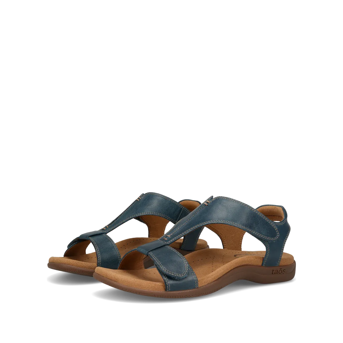 Taos Women's The Show Sandals - Petrol Blue Leather