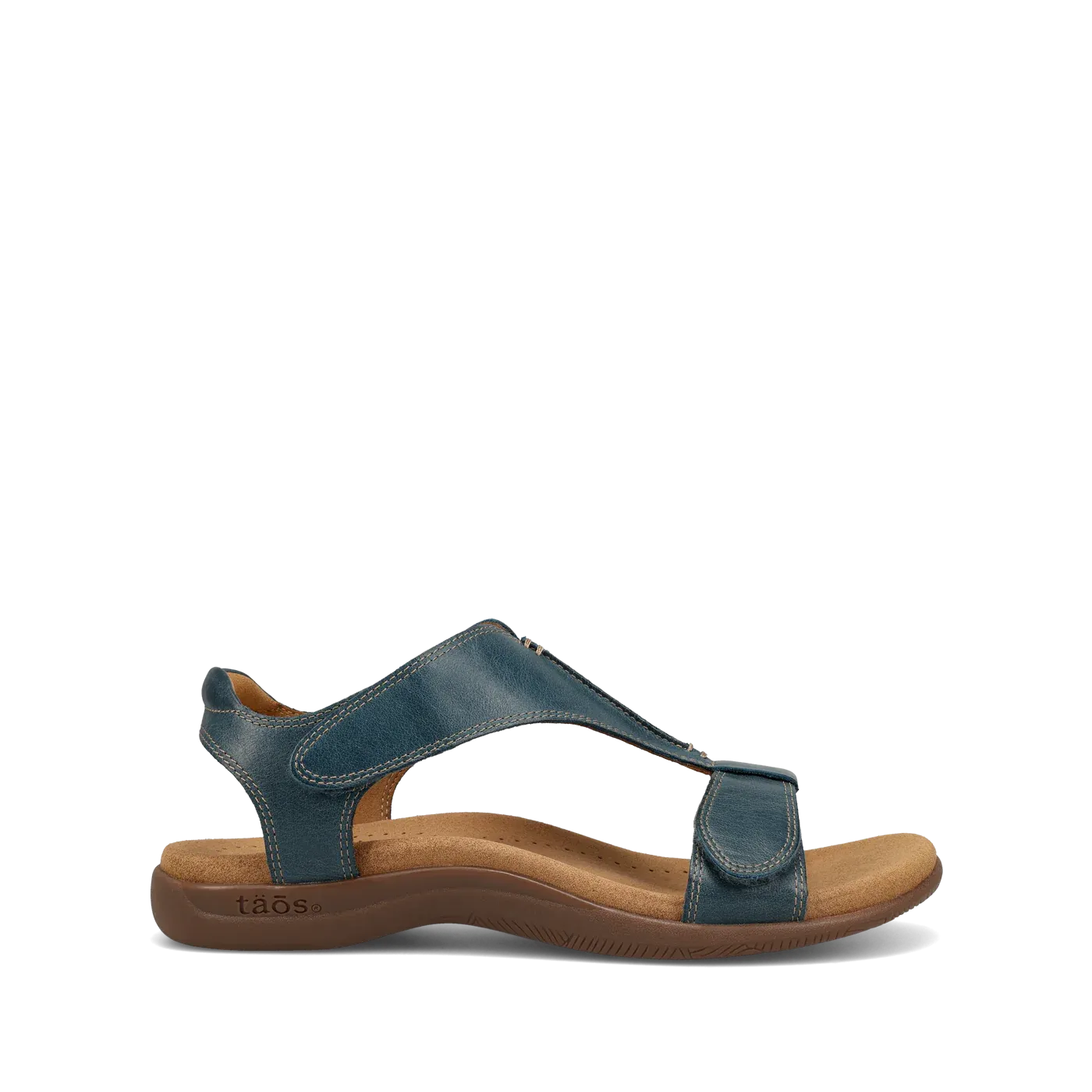Taos Women's The Show Sandals - Petrol Blue Leather