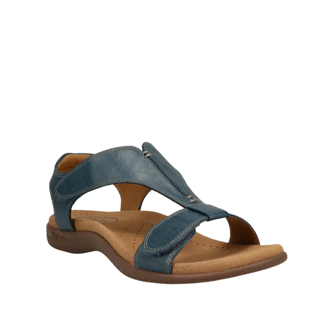 Taos Women's The Show Sandals - Petrol Blue Leather