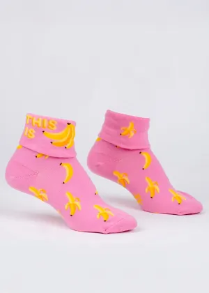 This Is Bananas Cuff Ankle Socks