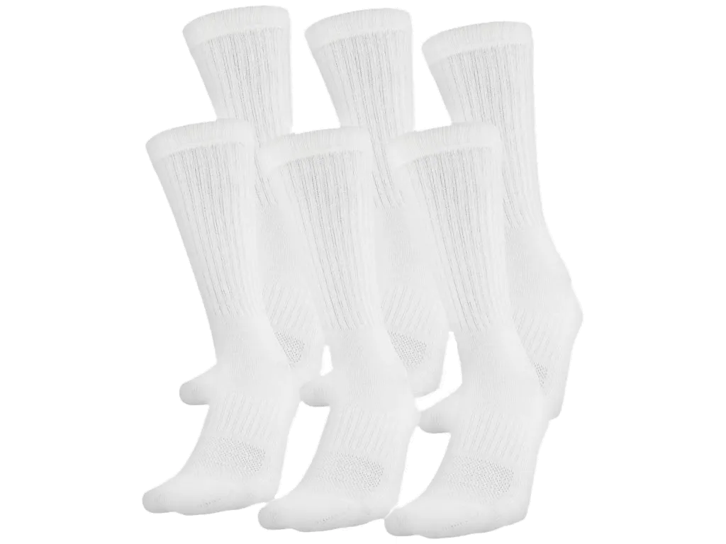 UA Training Cotton Crew 6 pack
