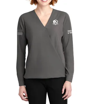 USCCA Ladies Port Authority ® Wrap Blouse