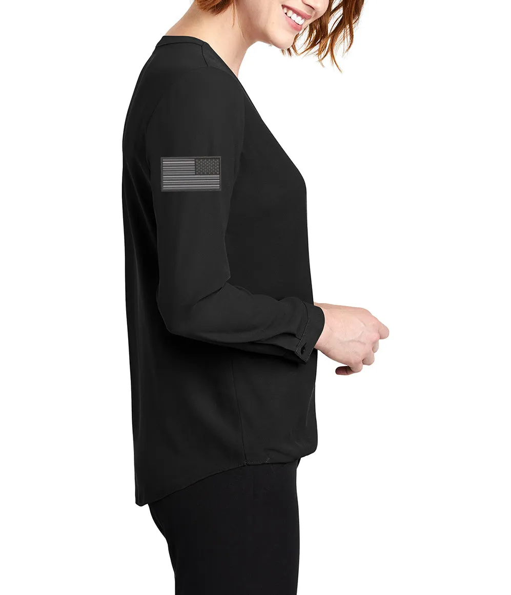 USCCA Ladies Port Authority ® Wrap Blouse