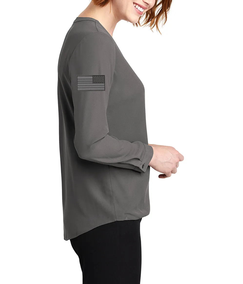 USCCA Ladies Port Authority ® Wrap Blouse