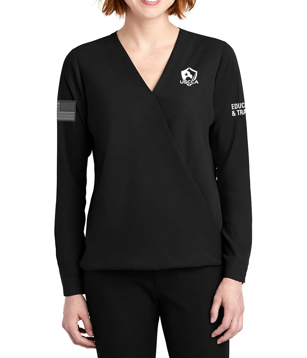 USCCA Ladies Port Authority ® Wrap Blouse