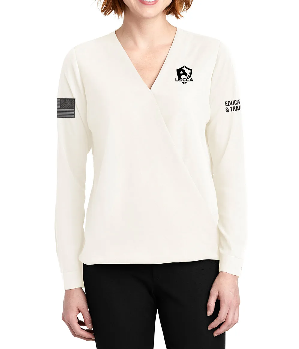 USCCA Ladies Port Authority ® Wrap Blouse