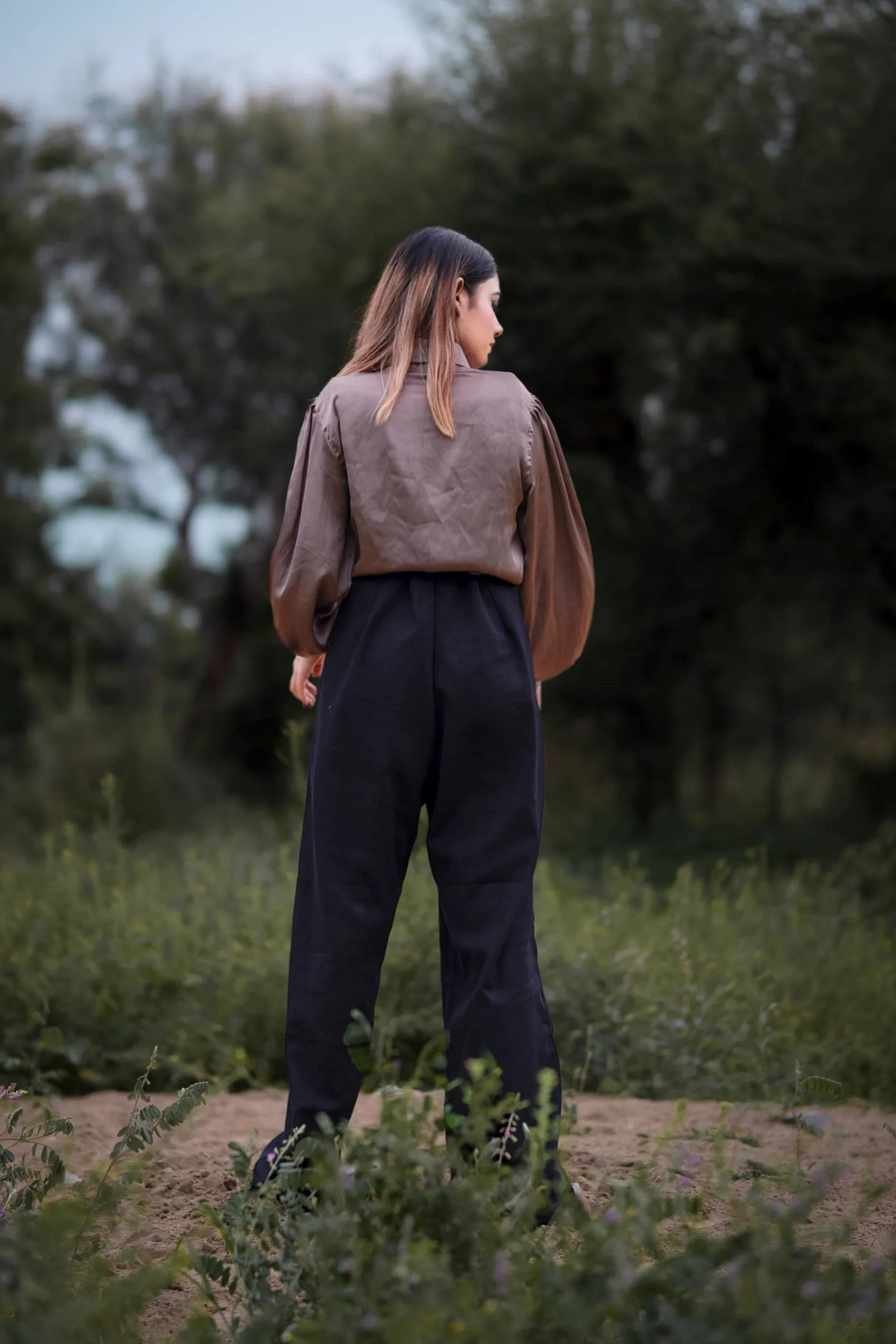 V Neck Bold Black Jumpsuit