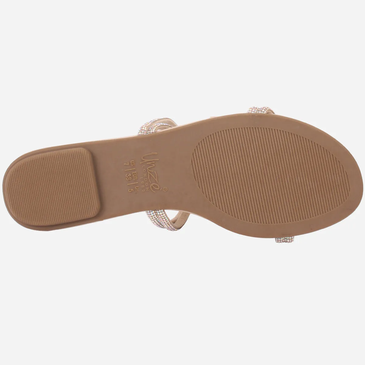 Women "GUARIS" Summer Embellished Flat Slippers