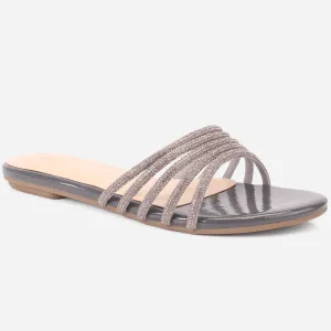 Women "MINNIE" Summer Embellished Flat Slippers