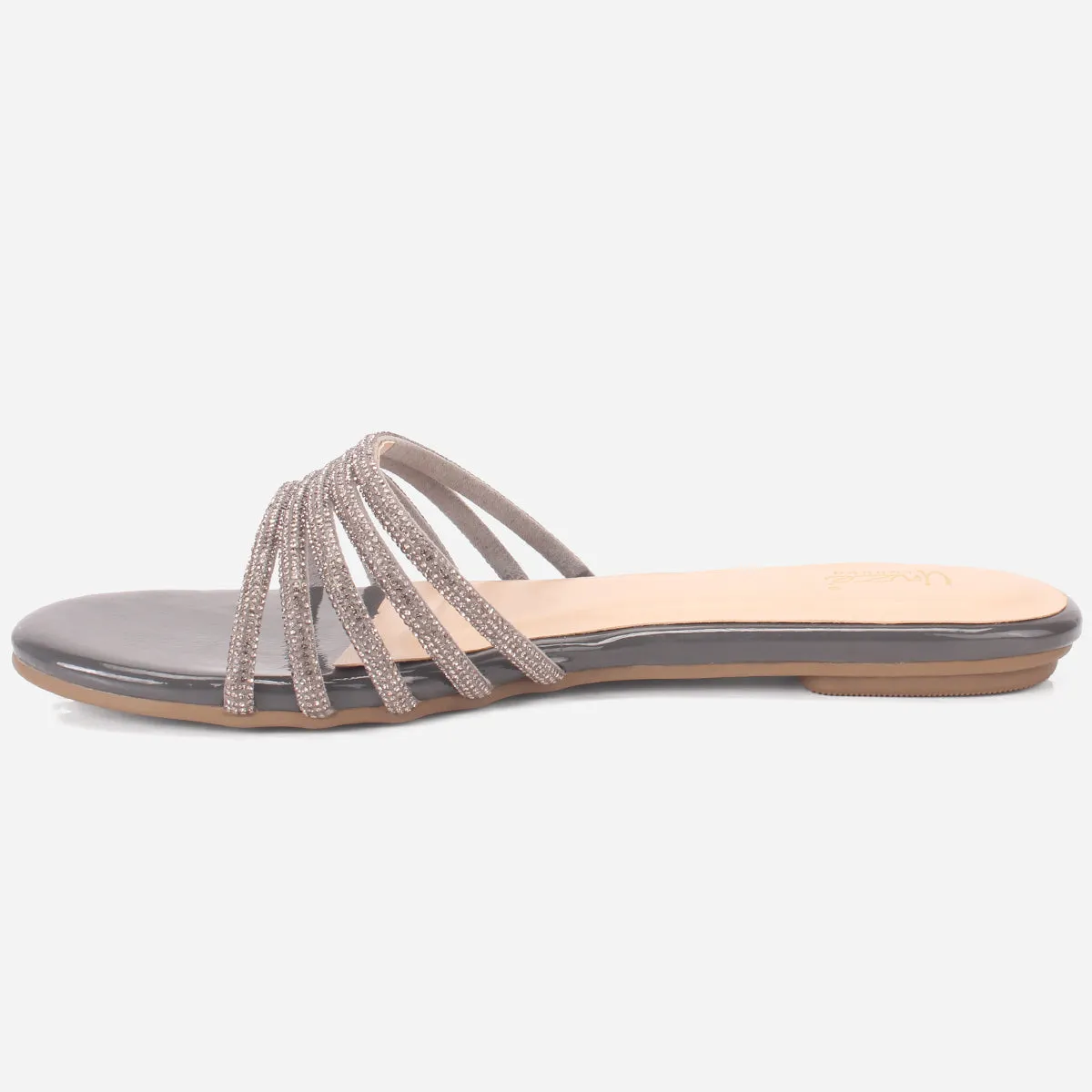 Women "MINNIE" Summer Embellished Flat Slippers