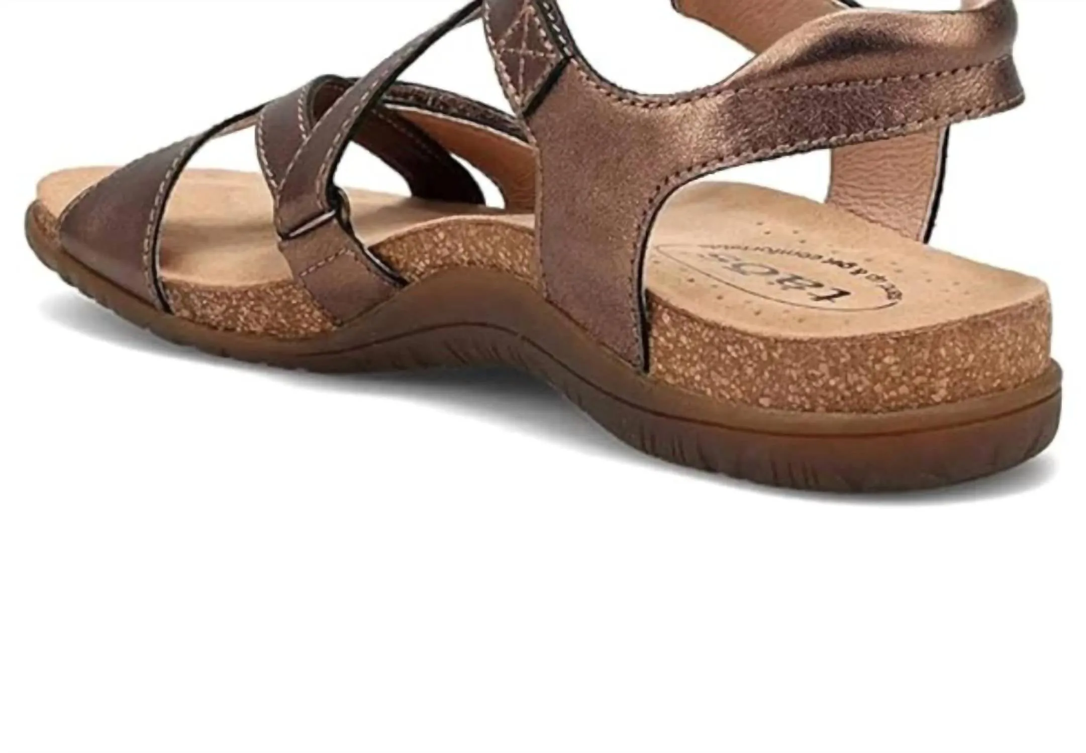 Women's Grand Z Leather Sandal In Bronze