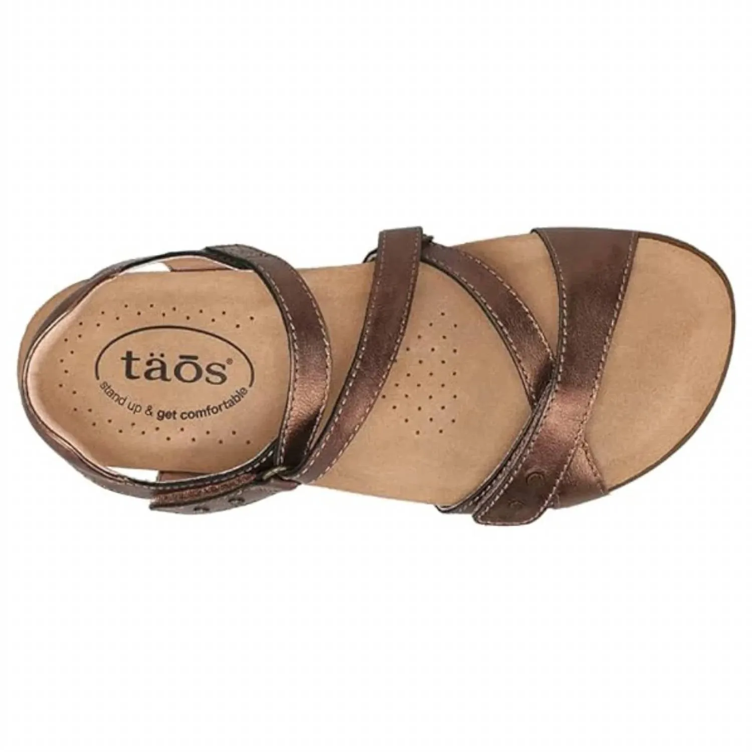 Women's Grand Z Leather Sandal In Bronze