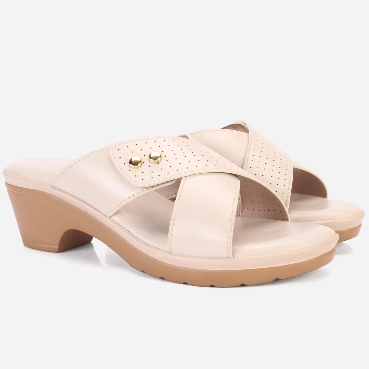 Womens "ALONDRA" Comfy Wedge Slip Ons Sandals