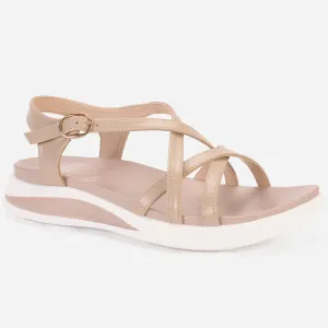Womens "AURORA" Crisscross Straps Comfy Sandals