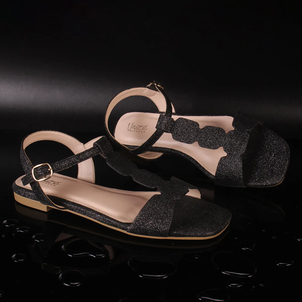 Womens "BENNU" Shimmery Summer Sandals