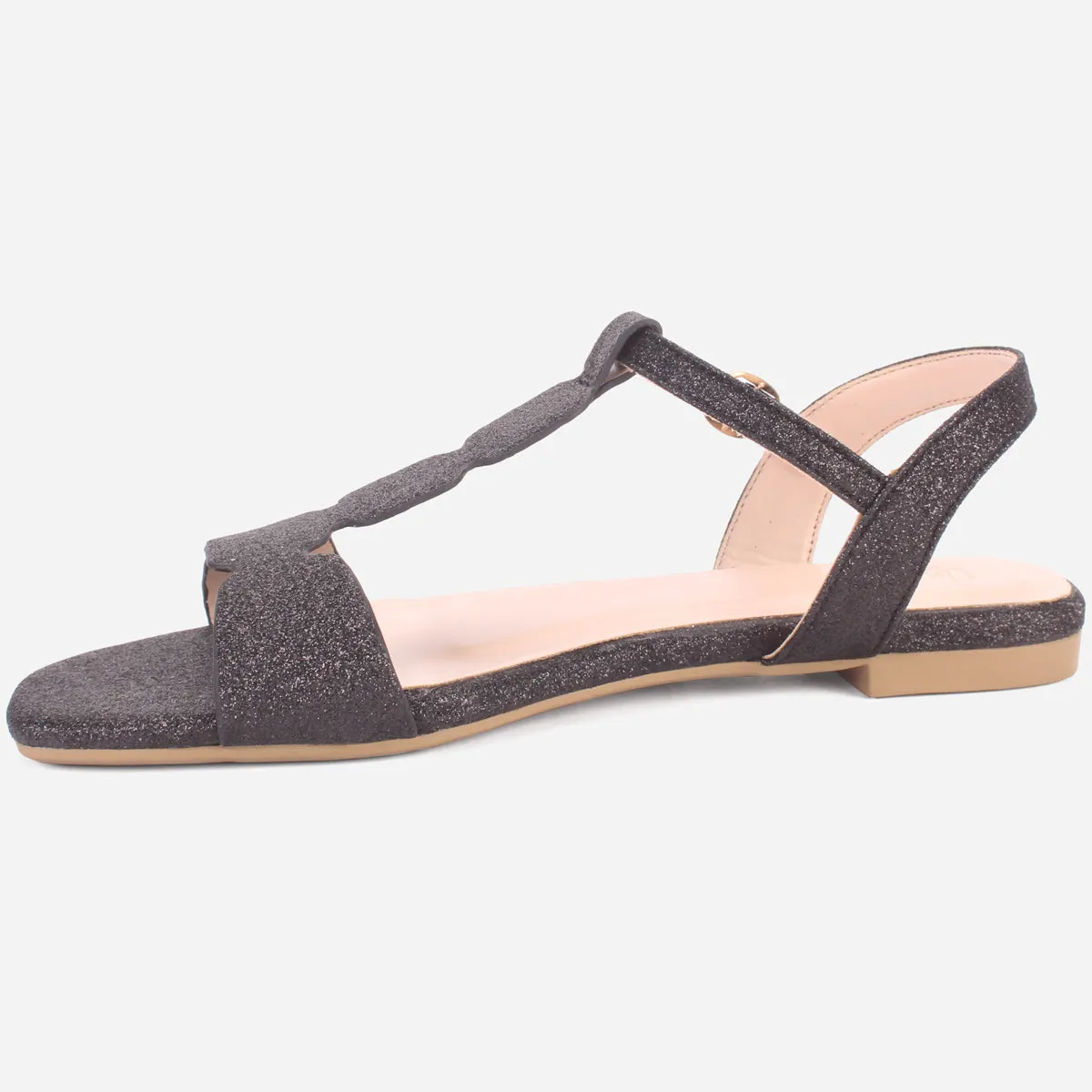 Womens "BENNU" Shimmery Summer Sandals