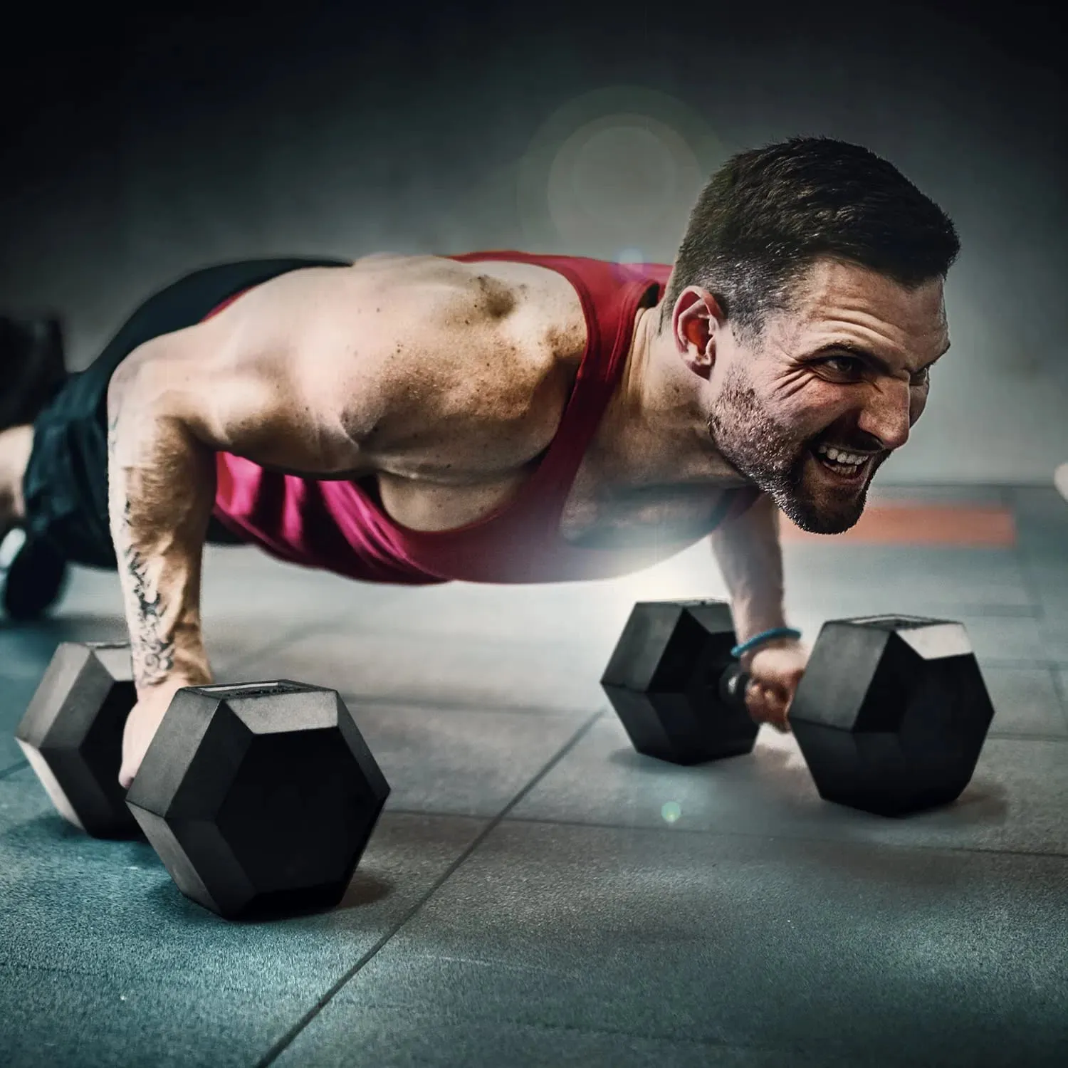 Yes4All Rubber Grip Encased Hex Dumbbells