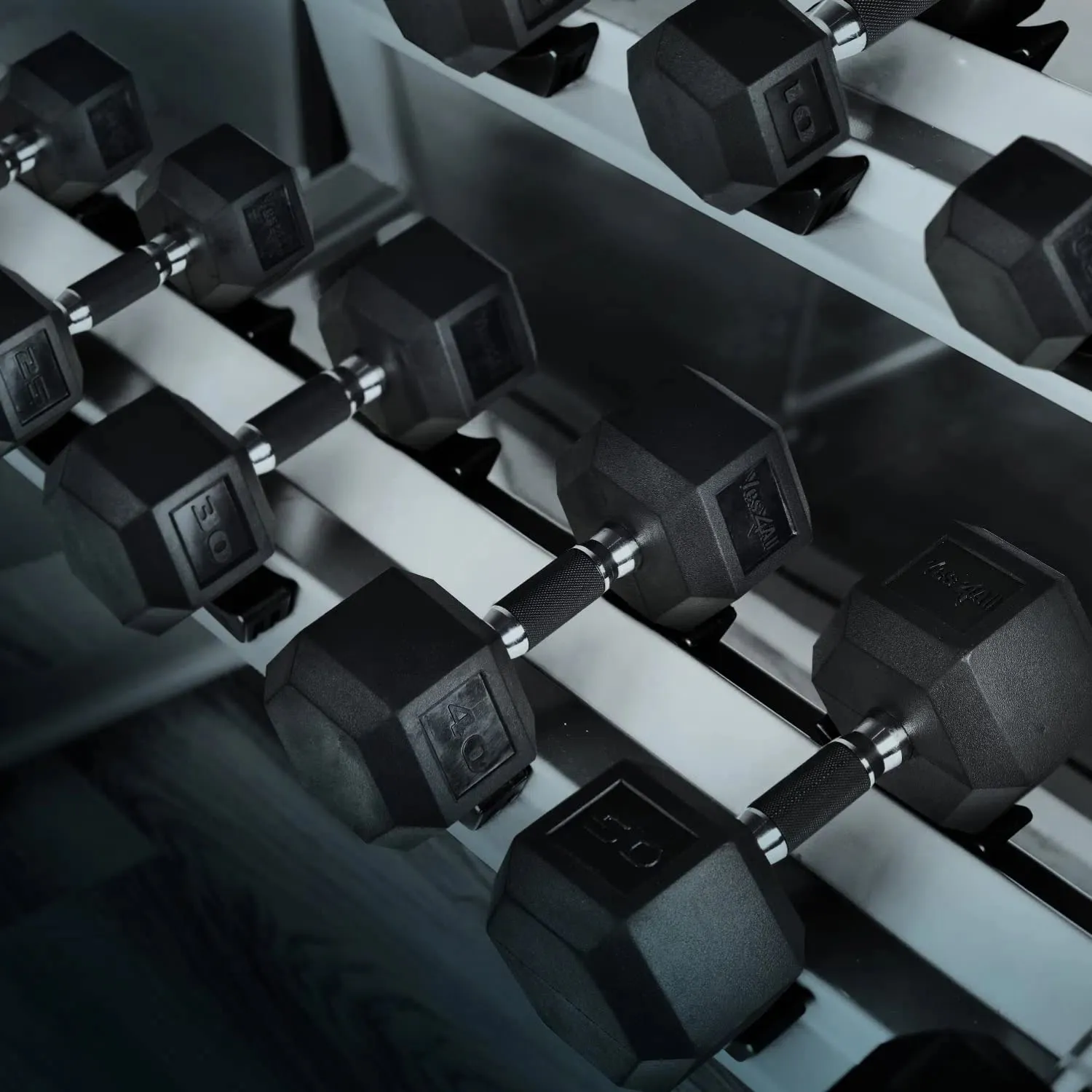 Yes4All Rubber Grip Encased Hex Dumbbells