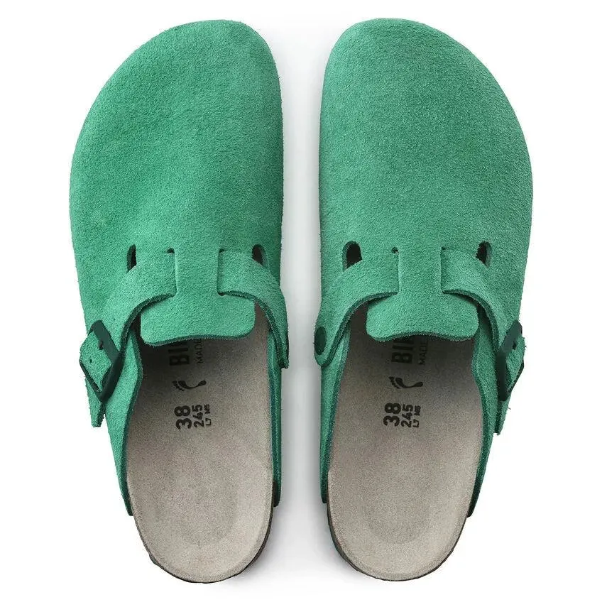 Zueco Boston Suede Leather Bold Green