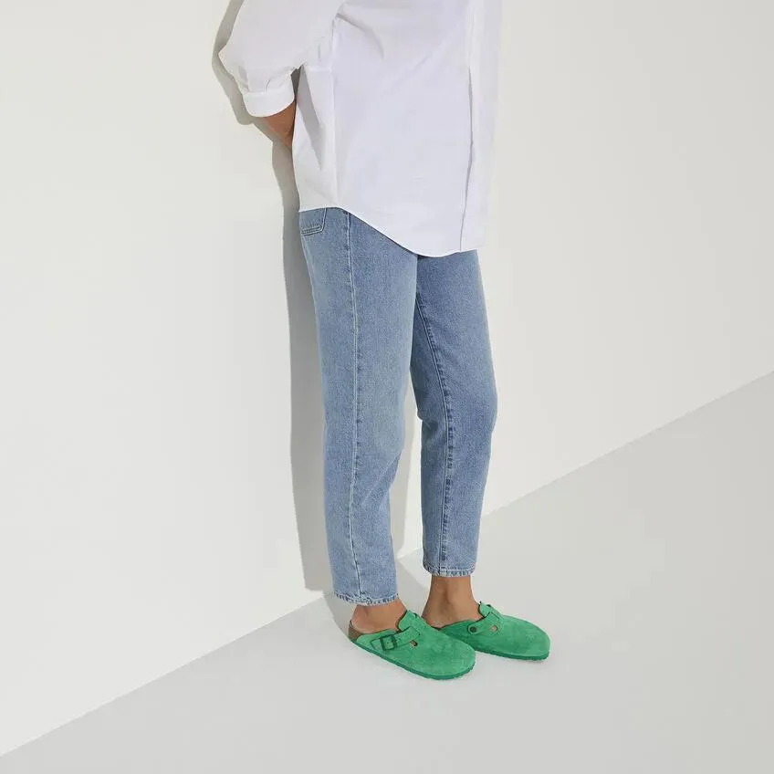 Zueco Boston Suede Leather Bold Green