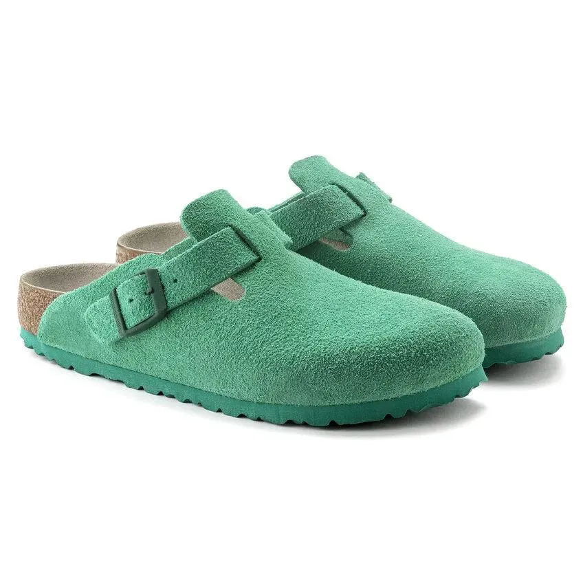Zueco Boston Suede Leather Bold Green