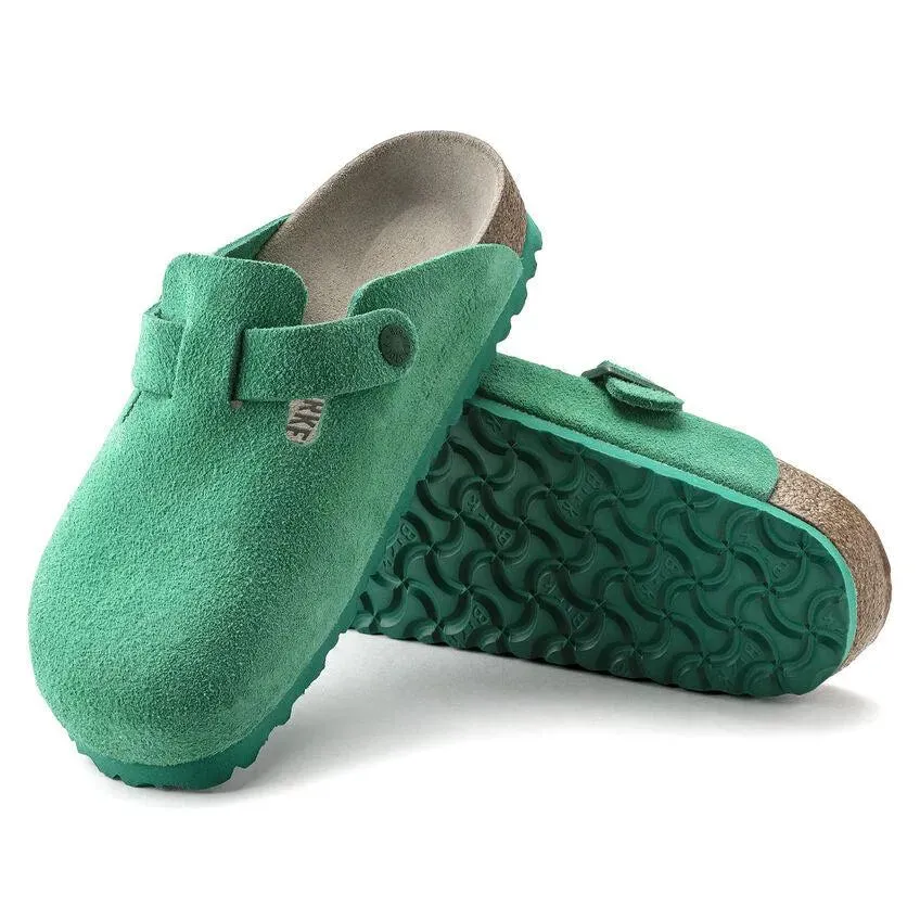 Zueco Boston Suede Leather Bold Green